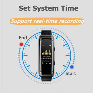 Kỹ Thuật Số Ghi Âm Giọng Nói 32G 64G 128GB Cổ Tay Đồng Hồ 192Kbps Âm Thanh Ghi Âm Dictaphone Màn Hình Màn Hình Máy Nghe Nhạc Mp3 Cho Doanh Nghiệp - Product Image 4