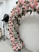 Offre Spéciale : Bouquet de Mariée Économique en Soie Artificielle (Roses et Hortensias) pour Décoration de Scène de Mariage, Arche ou Mur Floral
