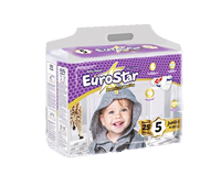 Pañales Desechables EUROSTAR de Algodón Impreso para Bebé, Tipo Pantalón, con Protección Antifugas, Superficie Seca, SAP Importado de 2 Capas, OEM Turco