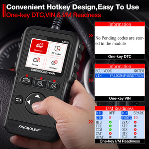 Analyseur de moteur Kingbolen YA200 OBD2 pour voitures essence 12V, fonctions complètes avec test de tension et lecture de codes EOBD - Product Image 4