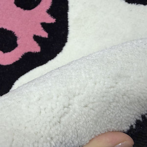 Alfombra Personalizada en Forma de Mariposa Rosa Marrón, Alfombras de Área con Diseño Personalizado para Sala de Estar, Alfombras de Lujo Hechas a Mano de Lana - Product Image 6