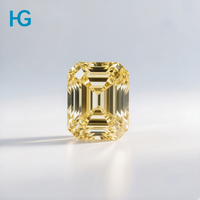Diamant de laboratoire de luxe de couleur jaune fantaisie VS/VVS certifié IGI, taille poire, poli, CVD HPHT, pour la fabrication de bijoux