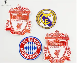 Fabrik preis Fußball Team Patches für sport tragen wärme transfer patch pvc patch