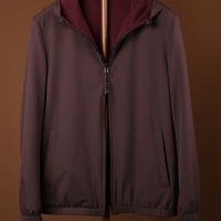 Blouson bomber unisexe réversible coupe-vent résistant à l'eau en tissu suédé style décontracté sportif respirant doublé polaire court
