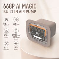 Mini pompe à air électrique portable avec commande vocale et gonflage/dégonflage à une touche pour canapé gonflable