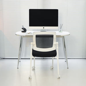 Silla de Oficina Focus Mark con Respaldo y Asiento de Malla, Opción de Reposabrazos Curvos o Rectos para Mayor Estabilidad - Product Image 4