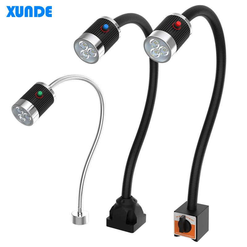 XUNDE Led Machine Tool Working Lamp IP67 Waterproof Industrial Spotlight 3W 6W 9W Magnetic CNC Work Light