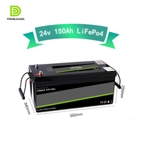 Baterai surya pintar Lithium Ion 24v 25.6v 200ah 314ah 400ah baterai Lithium Ion isi ulang siklus dalam 24v 100ah 24v 200 Ah