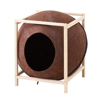 Nichoir pour animaux de compagnie en feutre fait main de qualité supérieure, écologique, en laine, pour l'intérieur, chaud et confortable