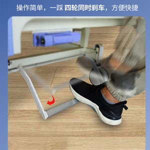 Cama de Hospital Manual Snow S-11 Individual/Doble con Barandillas, Color Azul, para Uso en Dormitorio - Product Image 3