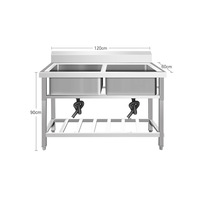 Éviers modulaires standardisés en acier inoxydable, y compris les modèles à cuve simple et double, avec égouttoirs, au design élégant, minimaliste, argenté et de profil bas.