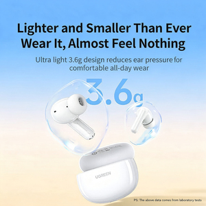 หูฟังไร้สาย UGREEN WS207 HiTune P3 True Wireless รุ่น WS207 แบบใส่ในหู บลูทูธ 5.4 แบตเตอรี่ใช้งานได้นาน 28 ชั่วโมง - Product Image 2