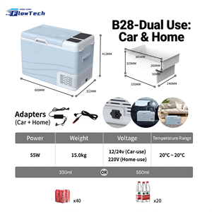 18L 22L 28L 39L 49L Portable 12/24V DC & 220V <b>AC</b> Car Refrigerator, Compressor Freezer <b>Cooler</b> for Household and Vehicle Use - Product Image 5
