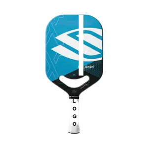 2024 fabricante personalizado 16,54x7,4x1,14 pulgadas fibra de carbono personalizado núcleo sin bordes Pickleball Paddle