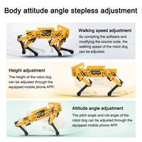 ESP32 Quadrupède MechDog AI Visual Bionic Robot DIY Kit avec programmation graphique Python et pour Arduino Robot Dog Scratch