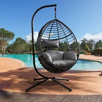 Chaise balançoire à œufs de haute qualité, confortable, design moderne, en rotin suspendu, intérieur et extérieur, balançoire à œufs, nouvelle collection, vente en gros