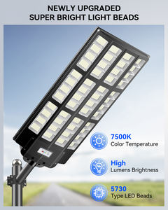 Süper Parlak IP66 Güneş Enerjili LED Sokak Lambası Hareket Radarı Sensörü Tespit Uzaktan Kumanda 3 Yıl Garantili Otoparklar İçin Yol Lambası - Product Image 3