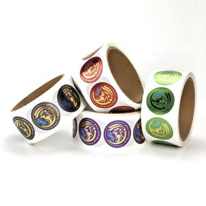 Autocollants ronds personnalisés avec logo, rouleau d'étiquettes de produits, papier vinyle adhésif, étiquette imperméable - Product Image 2