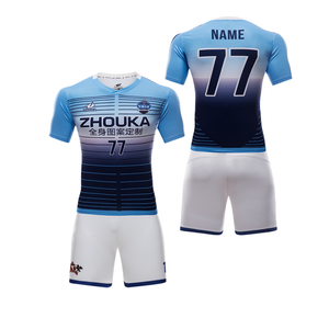 Thailand custom youth football jersey sublimation children's team training football kit - Product Image 1