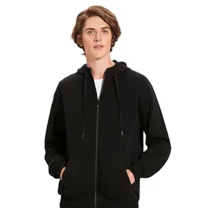Blank hoodies customized zip up hoodie men reflective hoodie sweatpants and sweatshirt set accept logo designed