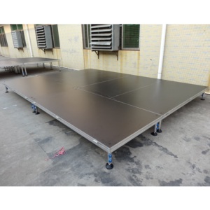 Scène extérieure portable télescopique en aluminium pour concerts et événements, montage facile, certifiée CE, modèle RK RK-ASP4X8I - Product Image 6