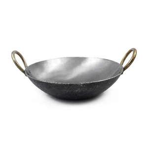 Utensilios de Cocina Kadai de Hierro y Metal Hechos a Mano, Modernos y Ecológicos, al por Mayor, con Asa India, Equipo de Cocina de Alta Calidad para el Hogar - Product Image 1