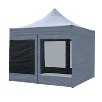 Tenda Robusta per Interni/Esterni 10x10 10x20ft 3x3 3x6m Rossa Blu con Pareti Laterali Avvolgibili per Venditori Tutte le Stagioni