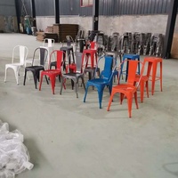 Vente en gros de chaise de restaurant à structure en métal table et chaises d'extérieur en métal chaises de salle à manger