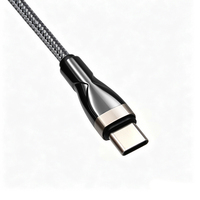 Cable de Carga Rápida PD de 60W Tipo-C, Carcasa Reforzada de Aleación de Zinc y Capa Exterior Trenzada para iPhone 17 Pro Max