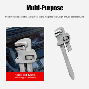 <span class=keywords><strong>Clé</strong></span> <span class=keywords><strong>à</strong></span> pipe en titane HENITUER T1028, outils en titane non magnétiques, adaptée aux domaines de l'aviation, de la médecine et de l'usage domestique - Product Image 5