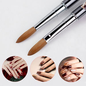 ヒョウ柄100% コリンスキーUVポリッシュジェル合成ネイルツール絵画ライナーペンセーブル3Dアクリルネイルアートブラシ - Product Image 2