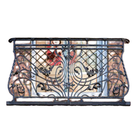Garde-corps en fer forgé élégant et ornemental, design unique d'usine, motifs floraux personnalisés, pour escalier et balcon, DIY, pour hôtels et centres commerciaux