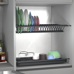 Modern Design Dish <b>Drying</b> <b>Rack</b> Easy Installation in Cabinets Steel Plate <b>Rack</b> Kitchen Organizer Tablewar - Product Image 1