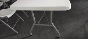 Giá rẻ trắng ngoài trời 6ft 180cm nhựa gấp bảng, xách tay cắm trại bảng với en581 tiêu chuẩn - Product Image 6