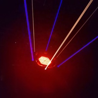 Projecteur laser professionnel à faisceau unique LED 2W Rgb, système de spectacle de lumière de scène, couleur complète, Dmx 3 en 1, pointeur laser