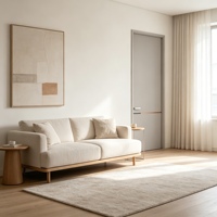 Puertas Interiores para el Hogar, Habitaciones Residenciales, Apertura Lateral, Decoración Moderna de Polímero, Color Personalizable, Garantía de 3 Años