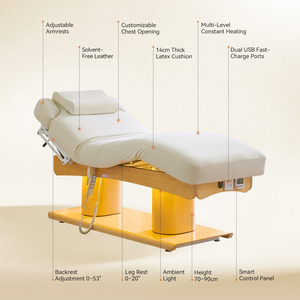 <span class=keywords><strong>เตียง</strong></span>เสริมความงาม<span class=keywords><strong>ไฟฟ้า</strong></span> YINGPAI รุ่นหรูหรา ทำจากไม้ 4 มอเตอร์ พร้อมระบบทำความร้อน สำหรับทำทรีทเมนท์ใบหน้า ผลิตจากโรงงาน ใช้สำหรับสปาและนวด มีพอร์ต USB คู่ - Product Image 2