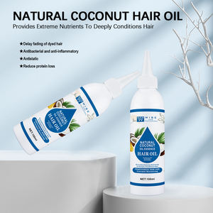 เซรั่มบำรุงผมมันมะพร้าวใหม่, สารสกัดจากว่านหางจระเข้100มล. บำรุงหนังศีรษะน้ำมันหอมระเหยยอดนิยมปรับแต่งเซรั่มผมธรรมดา - Product Image 2