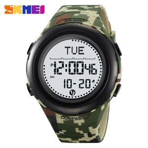 Skmei Men's Compass Watch Digital Electronic Watch Waterproof Outdoor Sports Watch Tpu Strap Multifunctional Luminous - Product Image 4