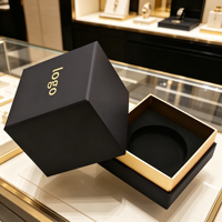 Boîte d'emballage personnalisée pour bougies d'aromathérapie, boîte cadeau cube pour voiture avec estampage, couvercle personnalisable Ciel et Terre, boîte rigide