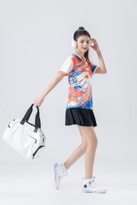 กระโปรงแบดมินตันพิเคิลบอลสำหรับสตรีวินเทจผ้าโพลีเอสเตอร์แห้งเร็วแบบ100% ตามสั่งพิมพ์ลายริ้วซับลิเมชัน - Product Image 2