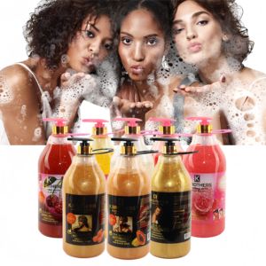 OEM Customized Private Label Bath Supplies Organic Carrot Rose Extract Wash Skin Exfoliating Whitening Shower Gel