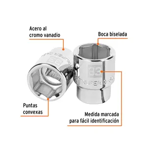 BOX 3 Douille 33 mm, 6 points, entraînement 3/4 po, TRUPER - Product Image 2