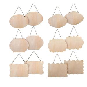 DIY Children's Hand-Painted Wooden Crafts Laser Cut Irregular Wood Chips Blank Pendants & Wall Signs