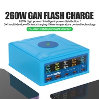 RL-304R RELIFE Chargeur GaN multi-ports 260W Chargeur flash haute puissance 260W Chargeur pour téléphones mobiles/tablettes/ordinateurs portables