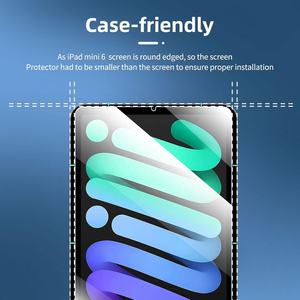 ฟิล์มกระจกนิรภัยกันกระแทก ป้องกันการมองลอก ขอบโค้ง 2.5D  สำหรับ <span class=keywords><strong>iPad</strong></span> <span class=keywords><strong>Mini</strong></span> 7 8.3 นิ้ว 6 5 <span class=keywords><strong>4</strong></span> 3 <span class=keywords><strong>ราคา</strong></span>โรงงาน - Product Image 2