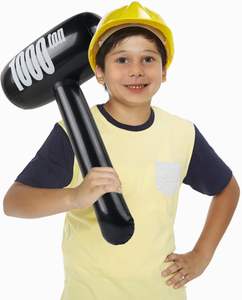 MAKE WAVES ELI-B024 Globo Inflable con Forma de Martillo, Juguete de Halloween, Material de PVC, Negro, Flexible y Duradero, 25.2x13.8 Pulgadas - Product Image 4