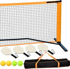 Ensemble de balles de cornichon personnalisées TY-1035H directement de l'usine Ensemble de pickleball de 22 pieds de qualité avec filet et pagaie - Product Image 3