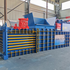 Hidrolik Horizontal rumah tangga limbah Baler CE sertifikasi internasional sampah hidrolik mesin Baler dengan sabuk transportasi - Product Image 2