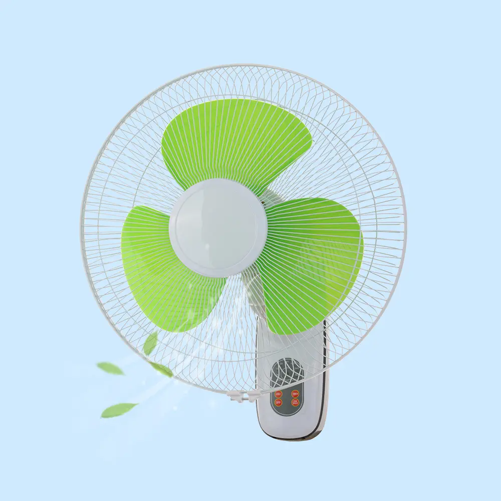 Factory Low Price Oscillating Portable Wall Mounted Household Electric Remote Control Fan With 7.5 Hours Timer Wall Fan